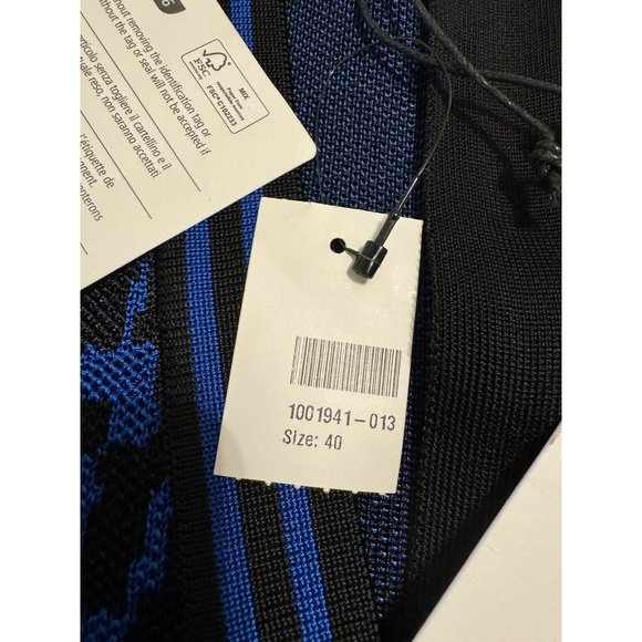 Balmain Blue and Black Mini Dress - Picture 15 of 16